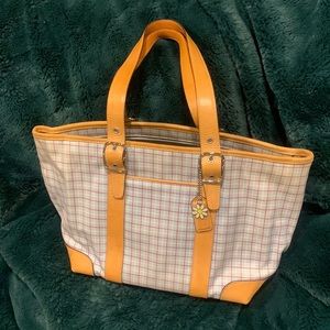 Coach canvas and leather bag